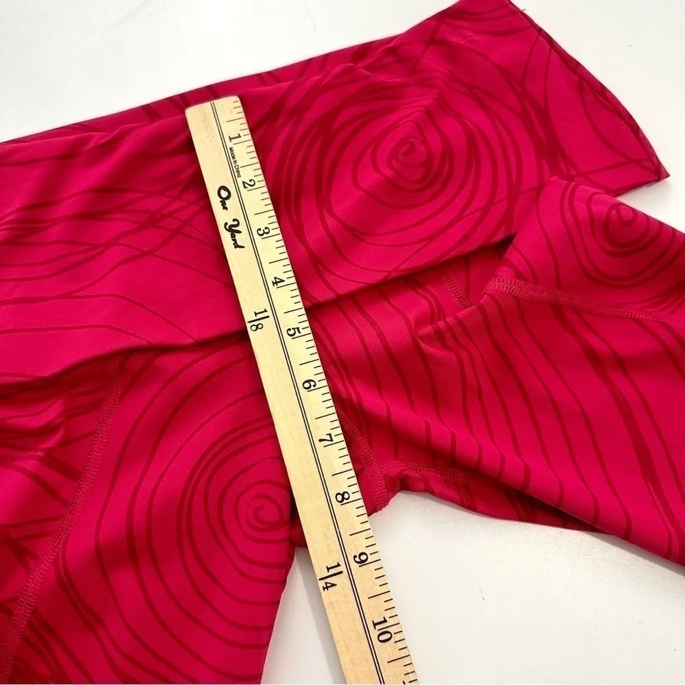 Desigual Women's Sz XS Pink Active Monochromatic Leggings With Outlined Circles